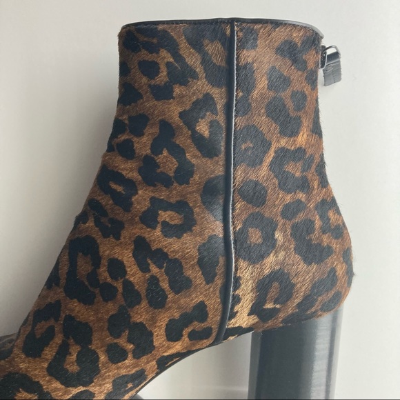 Sandro Sacha Leopard Ankle Boots - Picture 12 of 14